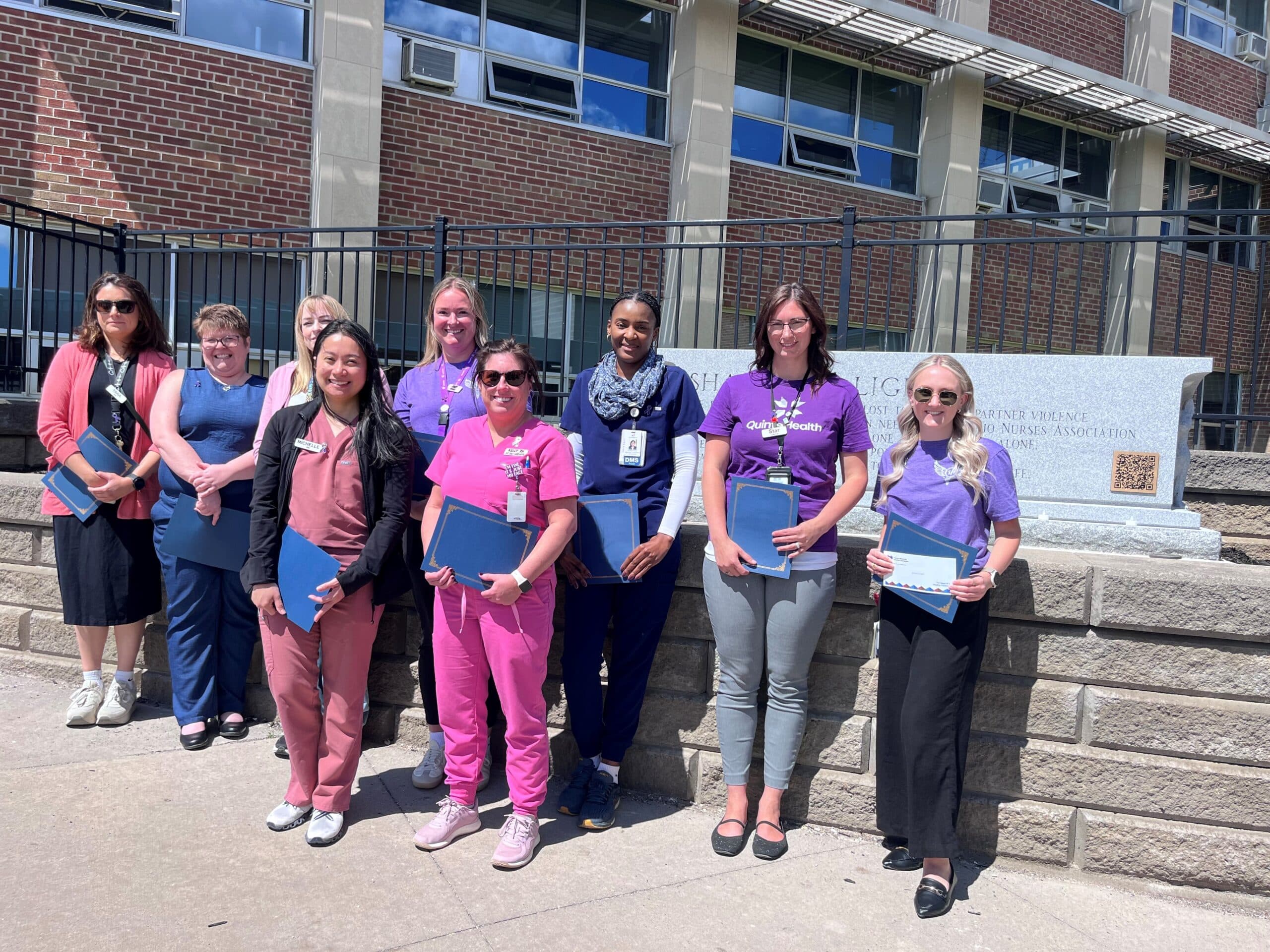 2026 inaugural Shannan Hickey Memorial Education Endowment recipients outside Shannan's Light